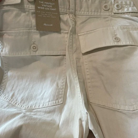 New - Madewell The Perfect Vintage Wide-Leg Pant.  Perfect for fall - Spring. - Picture 5 of 6